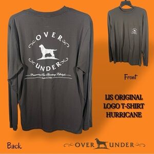 Over Under Long Sleeve Logo T-shirt Hurricane Size Medium 100% Pima Cotton